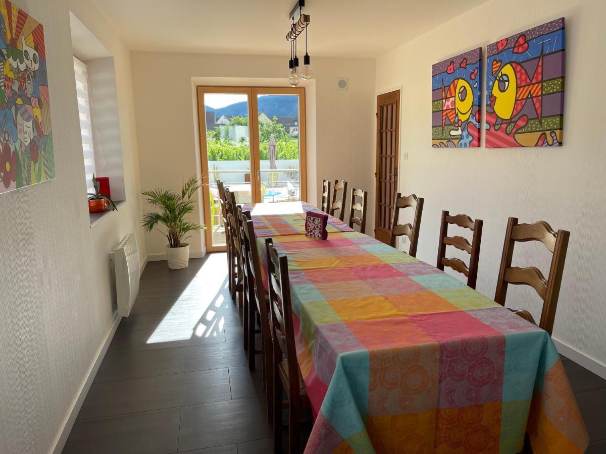 Alsacebnb - Gite 12 Personnes Dans Le Vignoble - Piscine Privee & Spa Ammerschwihr Exterior foto