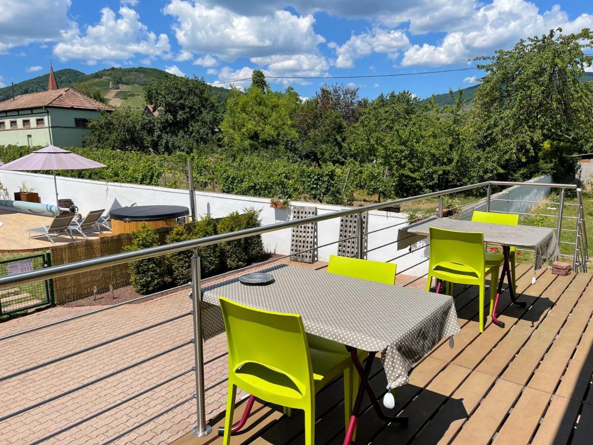 Alsacebnb - Gite 12 Personnes Dans Le Vignoble - Piscine Privee & Spa Ammerschwihr Exterior foto